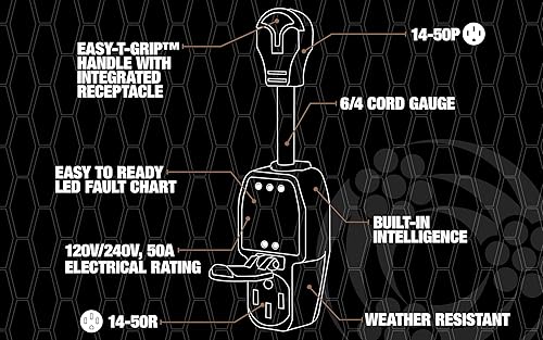 Miniatura 10 de Protector de sobretensiones portátil Surge Guard 44290 - 120240 V, 50 A