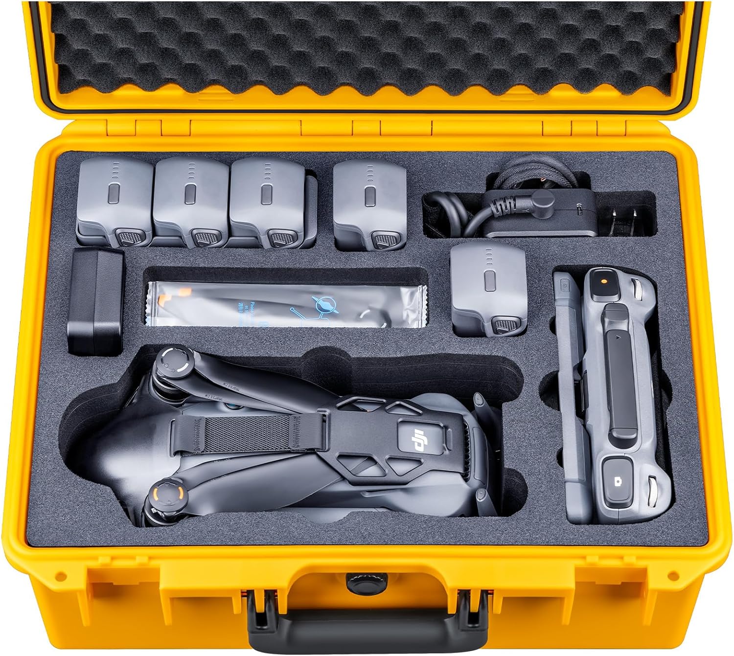 Lykus Titan M400 Waterproof Hard Case for DJI Mavic 4 Pro, DJI RC Pro 2/RC2, Fits up to 6 Batteries and Accessories in Fly More Combo/Creator Combo [CASE ONLY]