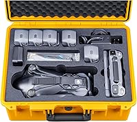 Vista 9 de Lykus Titan M400 - Funda rígida impermeable para DJI Mavic 4 Pro, DJI RC Pro 2/RC2, se adapta a hasta 6 baterías y accesorios en Fly More