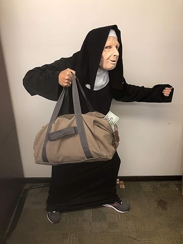 Miniatura 3 de Nun on The Run - Máscara facial de látex con personaje de anciana
