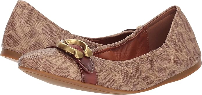 coach canvas flats