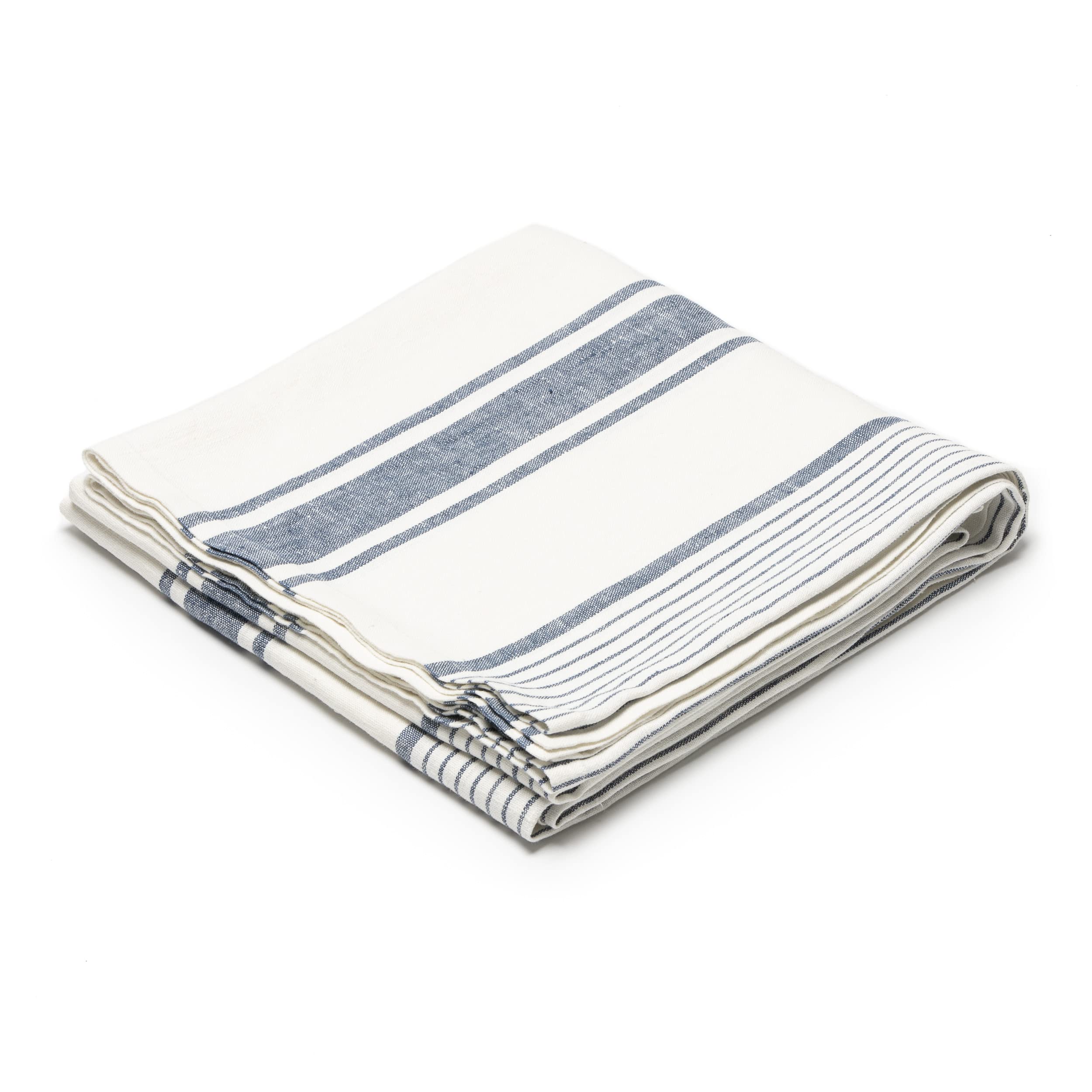 Nappe en lin indigo Toscane de LinenMe pour vos repas de famille d'été
