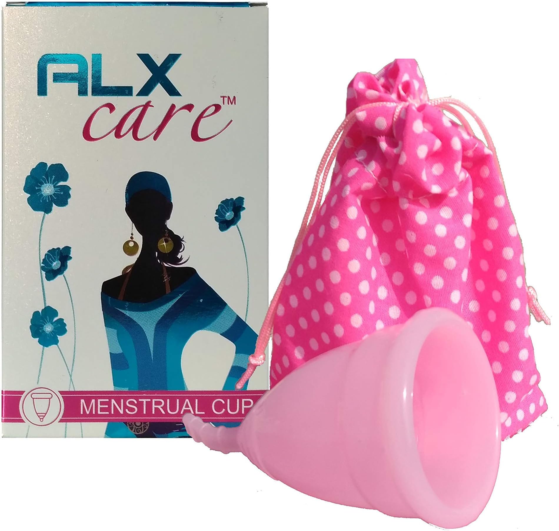 Alx Care 100% Silicone Reusable Soft Menstrual Cup (SIZE-1(UPTO 30 YRS), PINK)