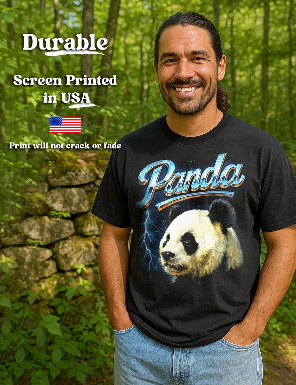 Heavy Metal 80s Animal Black Tshirt - 100% Cotton - for Men & Women