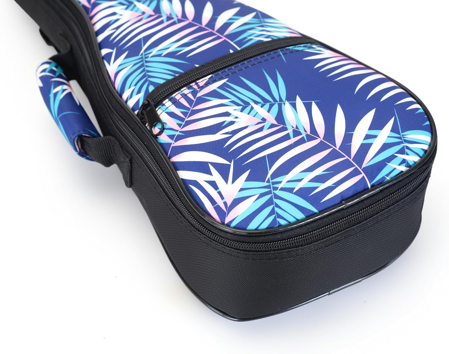 MUINS Ukulele Bag,23 Concert Durable Colorful Ukelele Uke Bag (Blue Leaves, 30 Inch) image 5