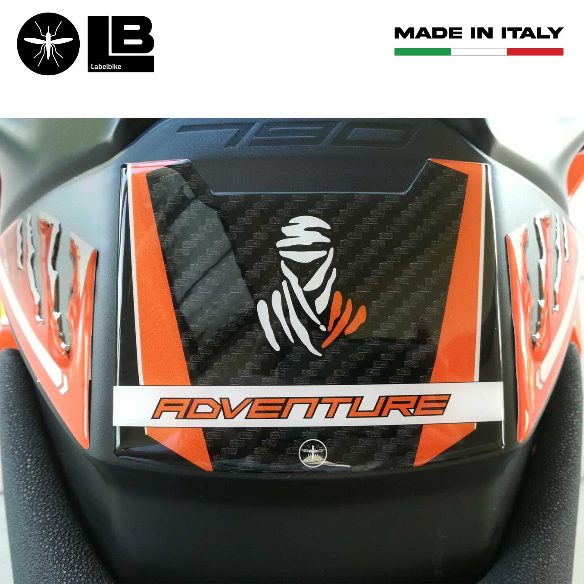 3D Harz-Aufkleber Set Für KTM 890 Duke Tank – Handgefertigt In Italien – Kratzfest, Wasserdicht, Individuell