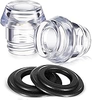 Vista 1 de Lounsweer 2 Sets Percolator Parts Top and Washer Ring Compatible with Farberware Yosemite Coffee Percolators Replacement Transparent Coffee Pot