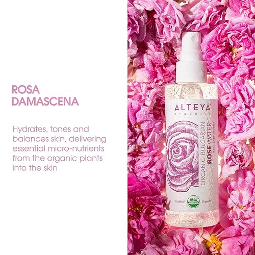 Miniatura 2 de Alteya UDSA Agua de rosas búlgara orgánica de 3.4 onzas líquidas en espray
