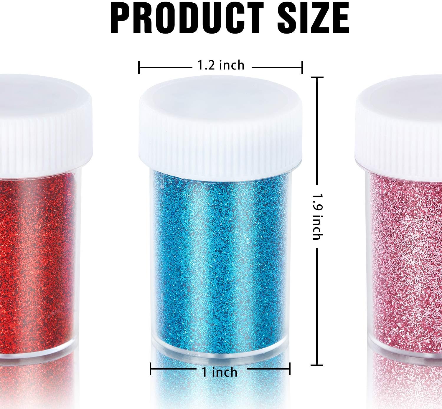 TORC Extra Fine Glitter Shaker Jar Set 12 Colors, Glitter Powder for Crafts Resin Projects Tumblers Nail Makeup Slime, 16 g/0.56 oz Each : Arts, Crafts & Sewing