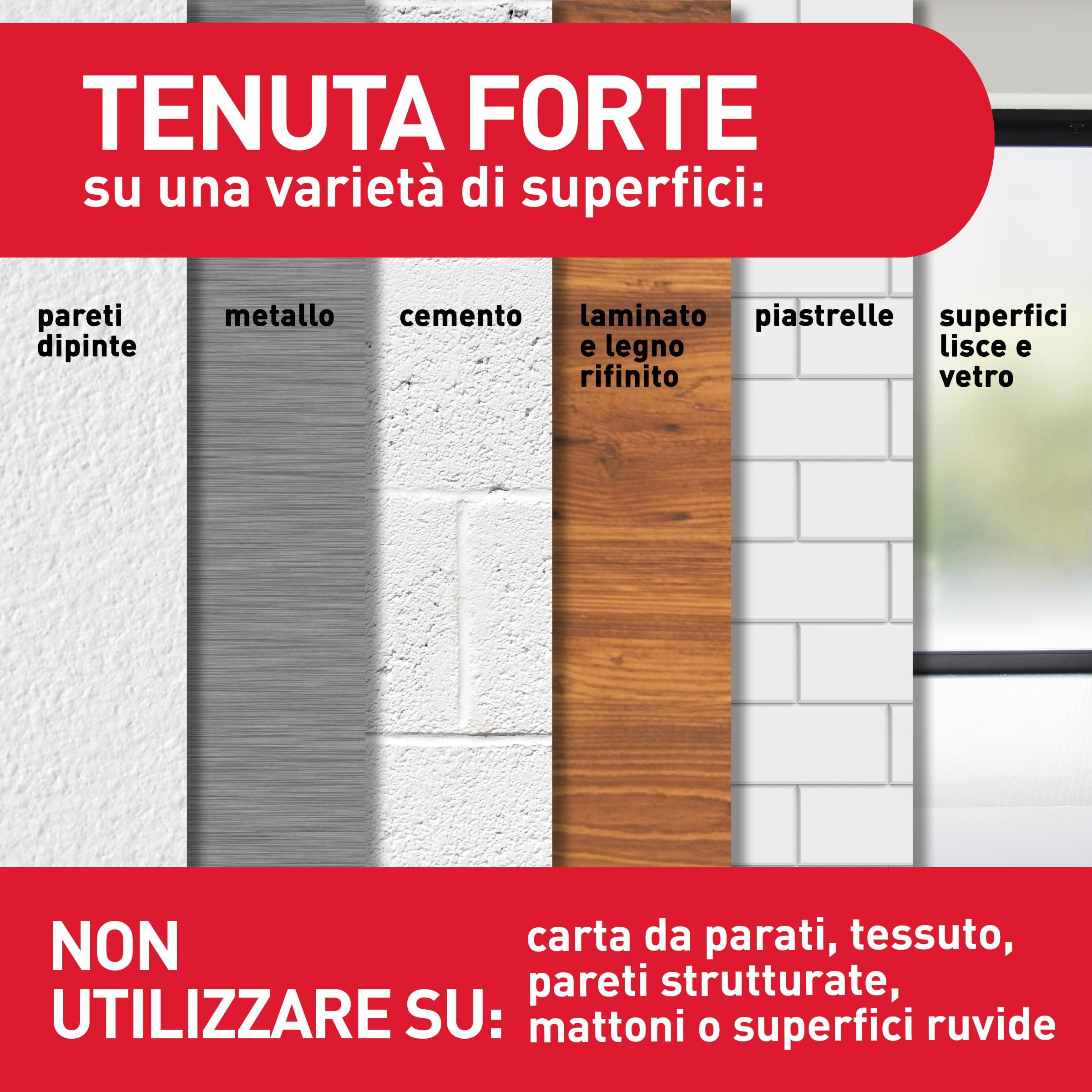 Command Strisce Appendi Quadri Adesive Bianche, 12 Coppie (4 Piccole S + 8 Medie M), per Appendere Quadri, Cornici e Specchi al Muro Senza Chiodi