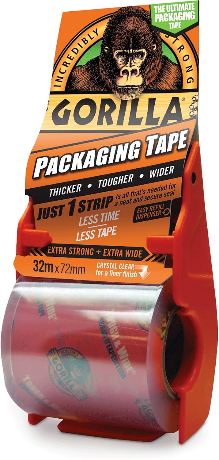 Gorilla Glue - Gorilla Packaging Tape 72mm x 32m Dispenser