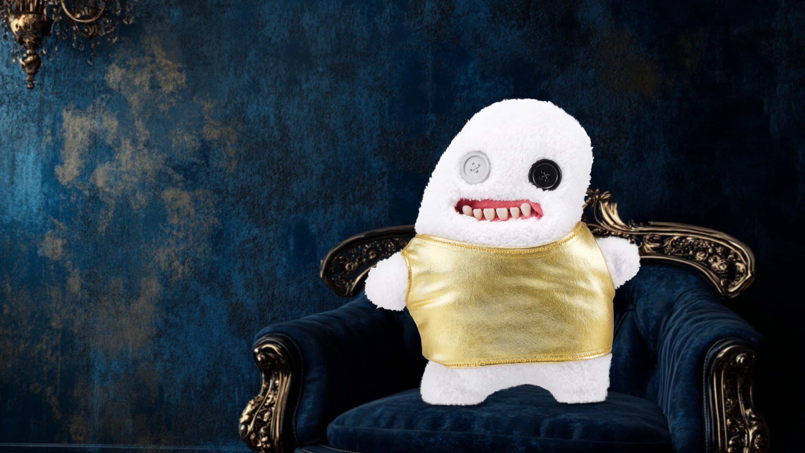 Fuggler Gold Fuggs by ZURU Funny Ugly Monster, Plush, Collectible, Toy, Splodge - Tank Top, 9 inches - Image 2