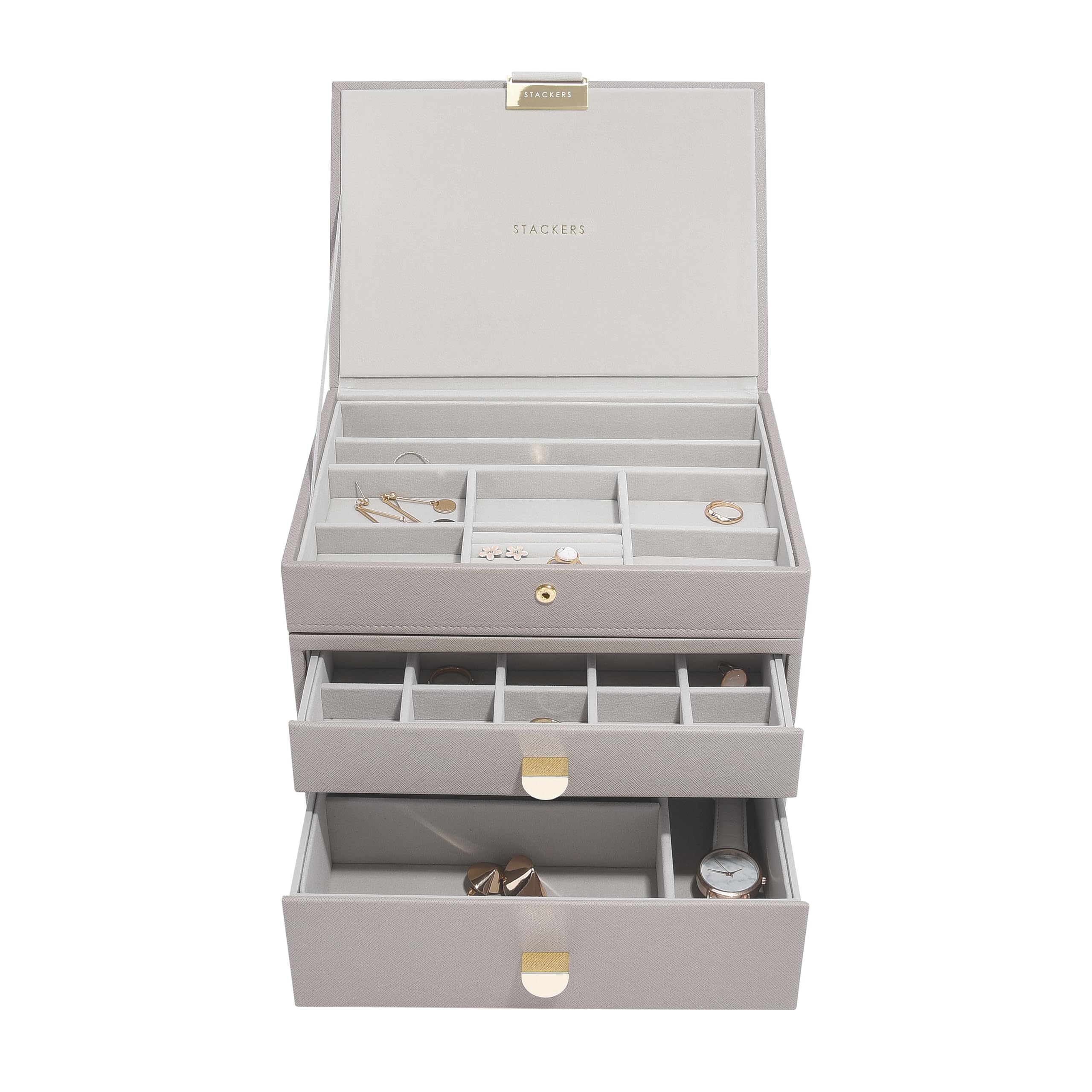 Stackers Taupe Classic Hybrid Set Of 3