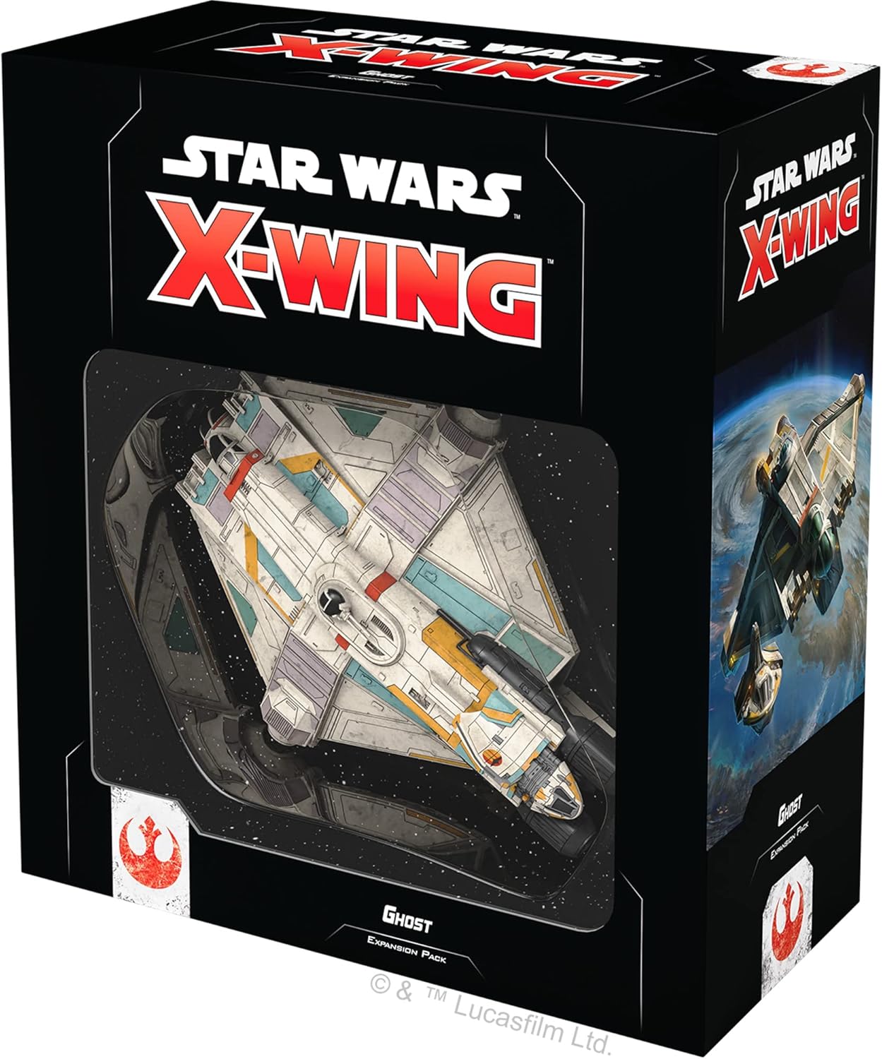 Star Wars X-Wing 2nd Edition Miniatures Game Ghost EXPANSION PACK - VCX-100 Light Freighter! Strategy Game for Kids & Adults, Ages 14+, 2 Players, 30-45 Minute Playtime, Made by Atomic Mass Games