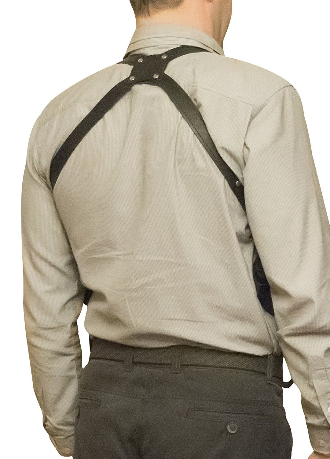 VlaMiTex Pistolen Schulterholster Leder Holster für Glock 17 19 22 23 25 31 32 38 44 45 48