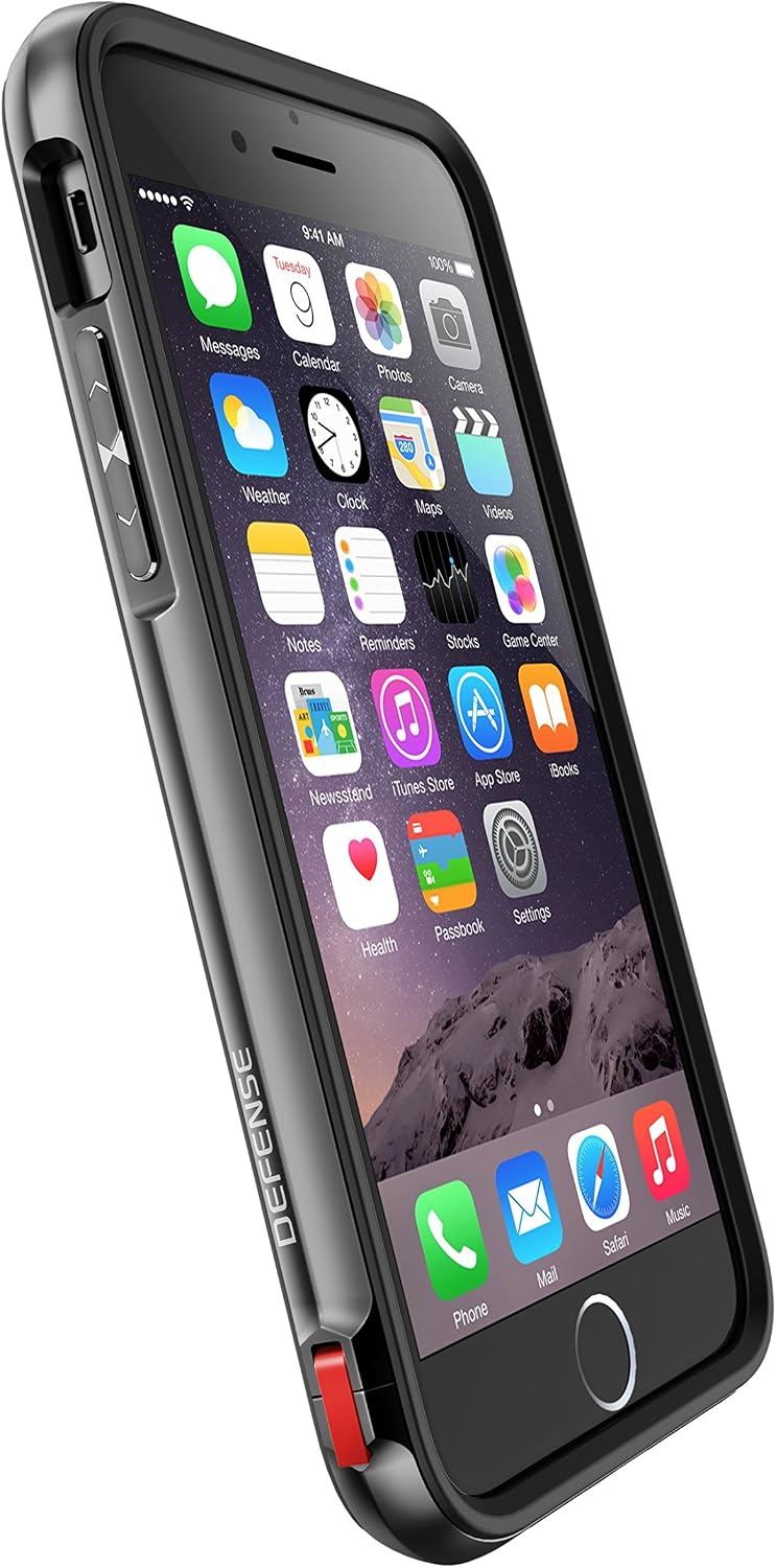 iPhone 6s Plus Case & iPhone 6 Plus Case, X-Doria Defense Lux Series - Military Grade Drop Tested, Anodized Aluminum, TPU, and Polycarbonate Case for iPhone 6s Plus & iPhone 6 Plus