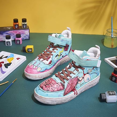 Miniatura 5 de Kit de pintura acrílica de cuero de 14 colores metálicos, kit de pintura de cuero acrílico para zapatos, tenis, bolsa, sofás, asiento de automóvil,