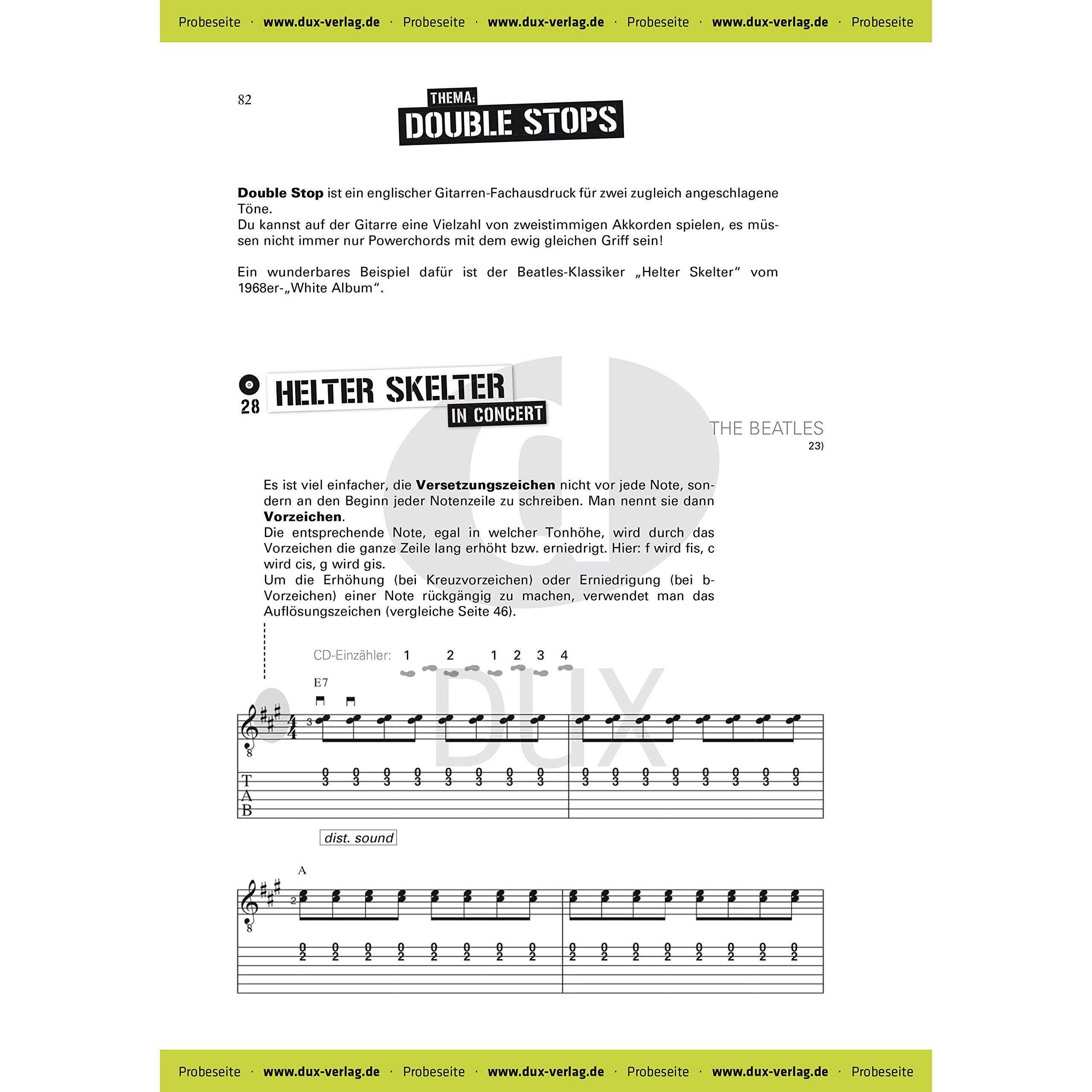 Schule für E-Gitarre: Mit den größten Hits der Rockgeschichte Gitarre lernen