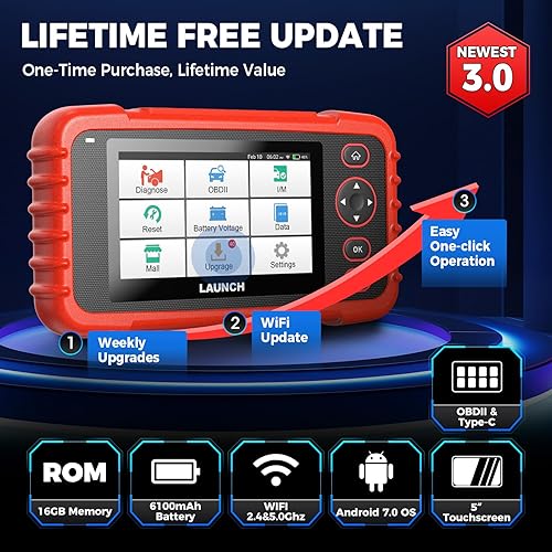 Miniatura 7 de LAUNCH CRP129X Elite - Escáner OBD2 para automóvil, FCA AutoAuth, 8 reinicios de aceite/EPB/SAS/TPMS/BMS/acelerador/reinicio de DPF/codificación de