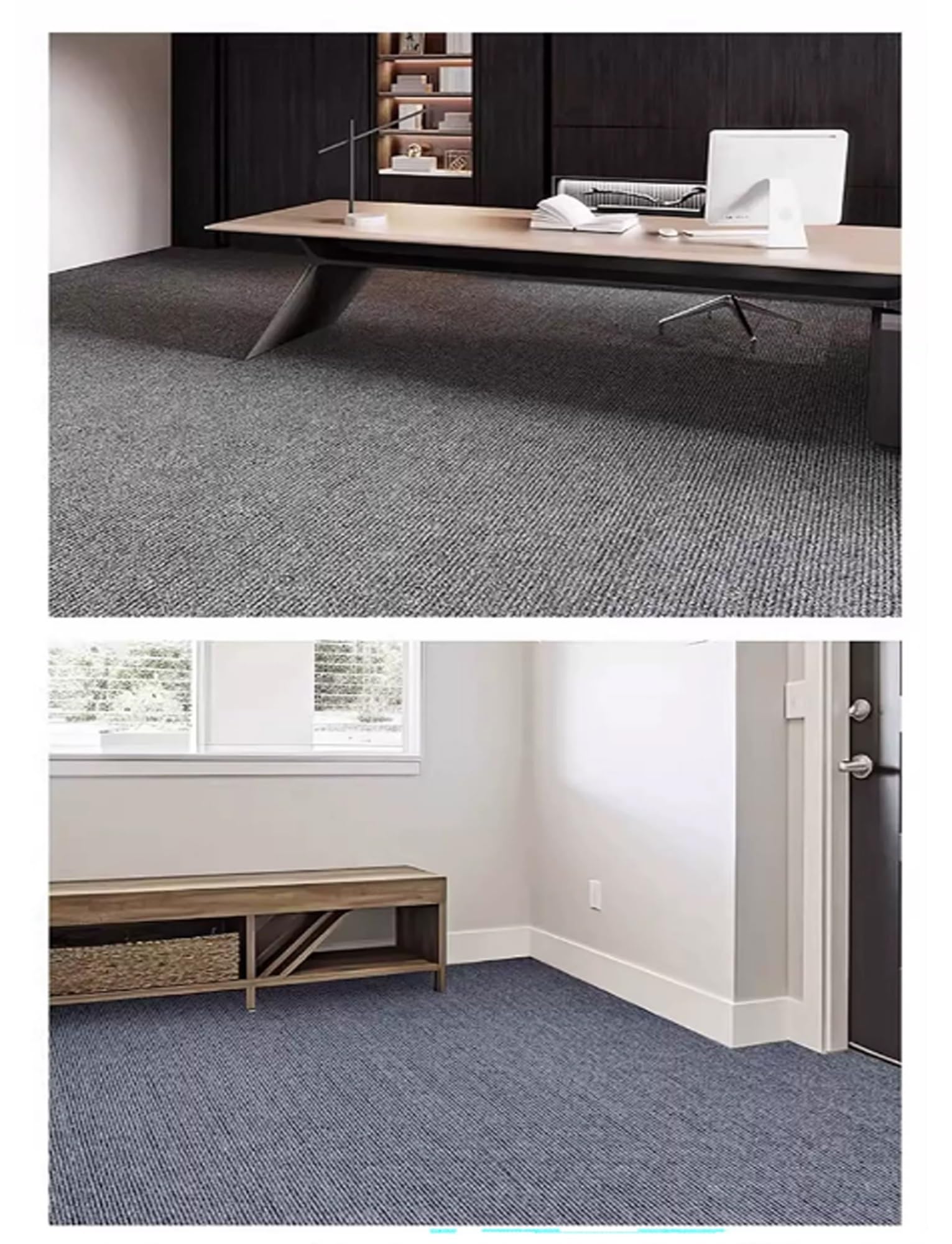 Tappeto antiscivolo insonorizzato da 9 mm, tappetino acustico per batteristi, accessori durevoli per batteria, grande, 6 x 4 m, grigio scuro