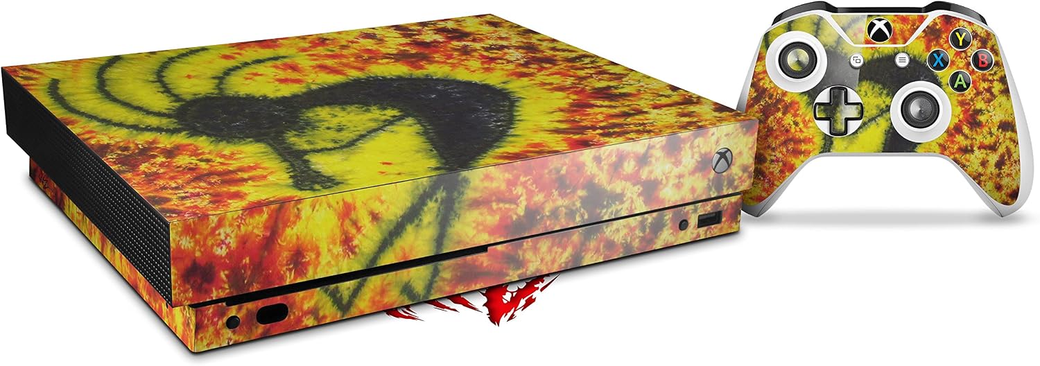 Decal Vinyl Skin Wrap Compatible with Xbox One X Console and Controller - Tie Dye Kokopelli