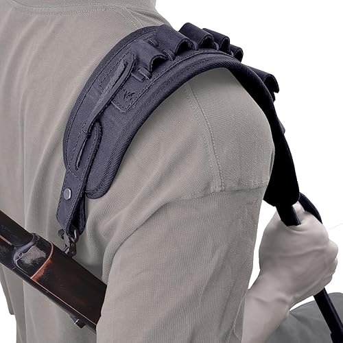 Miniatura 3 de Soporte de munición de cuero para rifle de caza para 3030 .357 .45 .45-70 .22 12GA 20GA