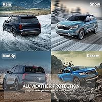 Vista 8 de KELCSEECS - Tapetes de piso y forro de carga para auto