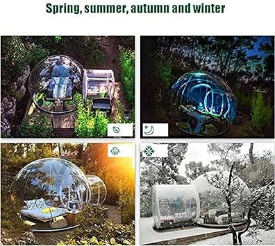 Outdoor Inflatable Bubble Tent, With Single Tunnel Greenhouse Gazebo Canopy Camping Backyard Transparent Exhibition Tent, Star Bubble House Homestay Outdoor Camping vision