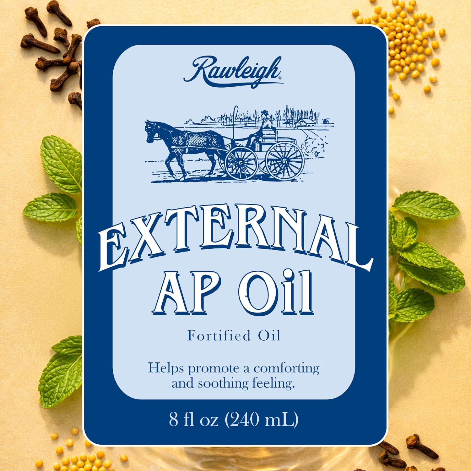 Rawleigh External AP Oil Spray: 8 fl oz, Fast-Acting Massage Oil, Soothe Tired, Sore and Aching Muscles, Fast-Absorbing, Methyl Salicylate, Clove & Peppermint Oils, Non-Greasy - Pack of 3