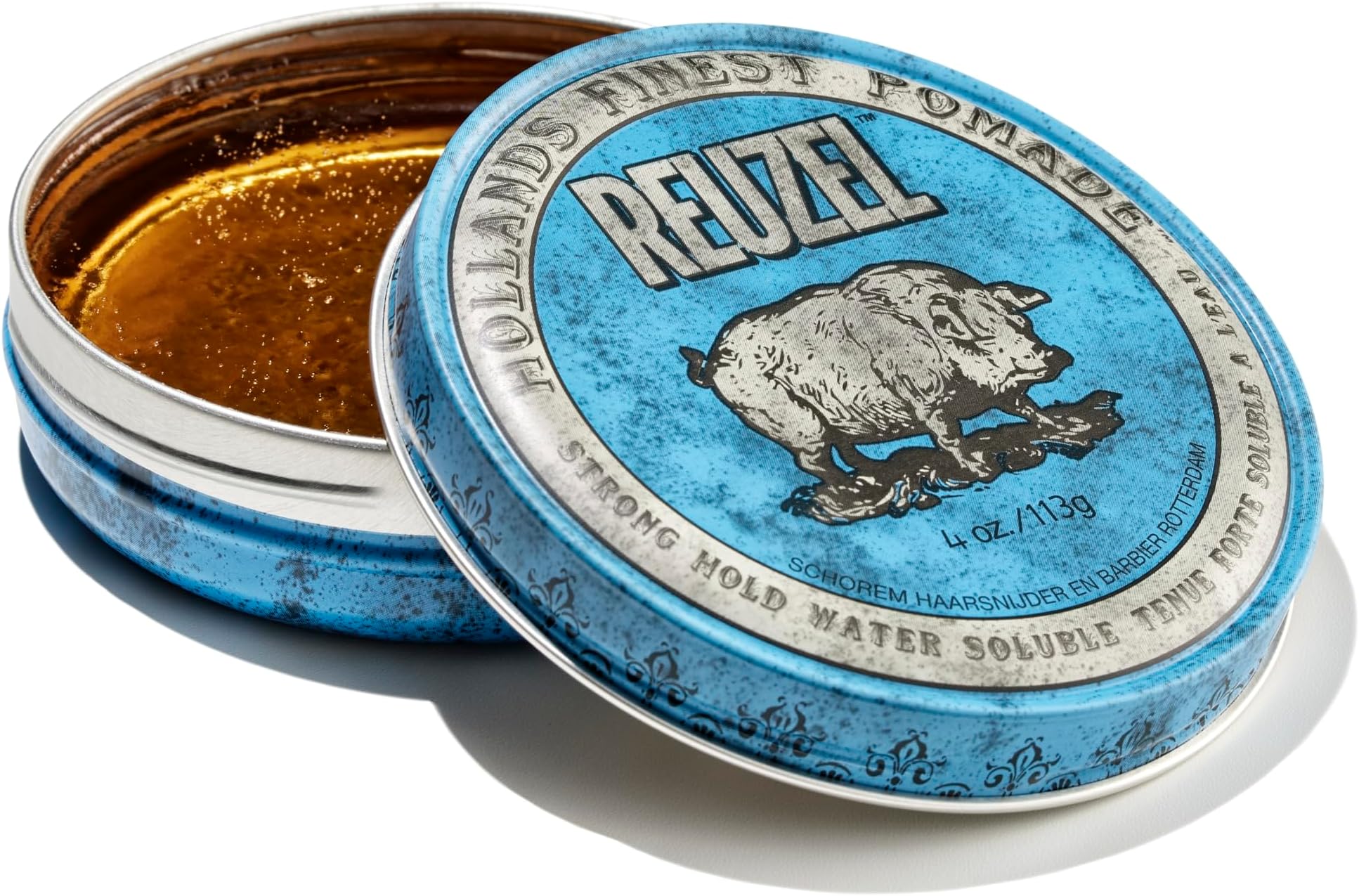 Strong Hold Pomade, Blue, 4 oz