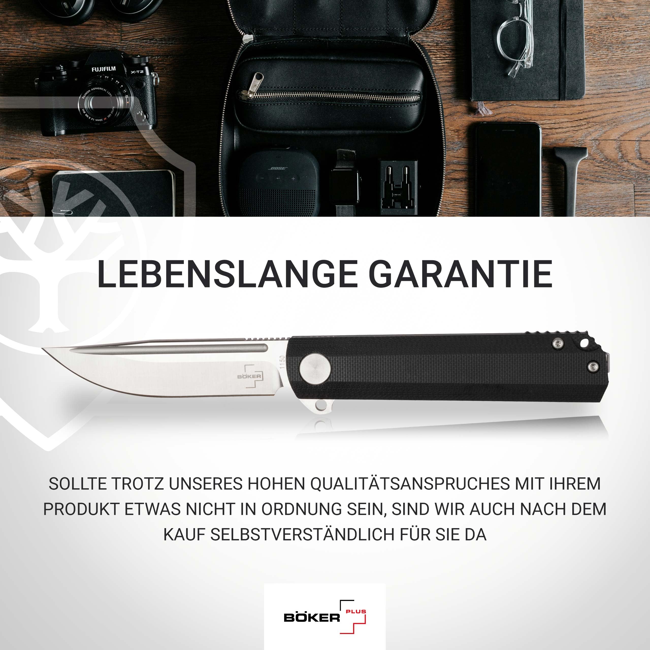 BÖKER PLUS® Cataclyst 42 - extra scharfes Slipjoint Einhand-Messer - Outdoor EDC Klappmesser 42a konform - kleines G10 Flipper Taschenmesser in Geschenk-Box (Cataclyst 42)