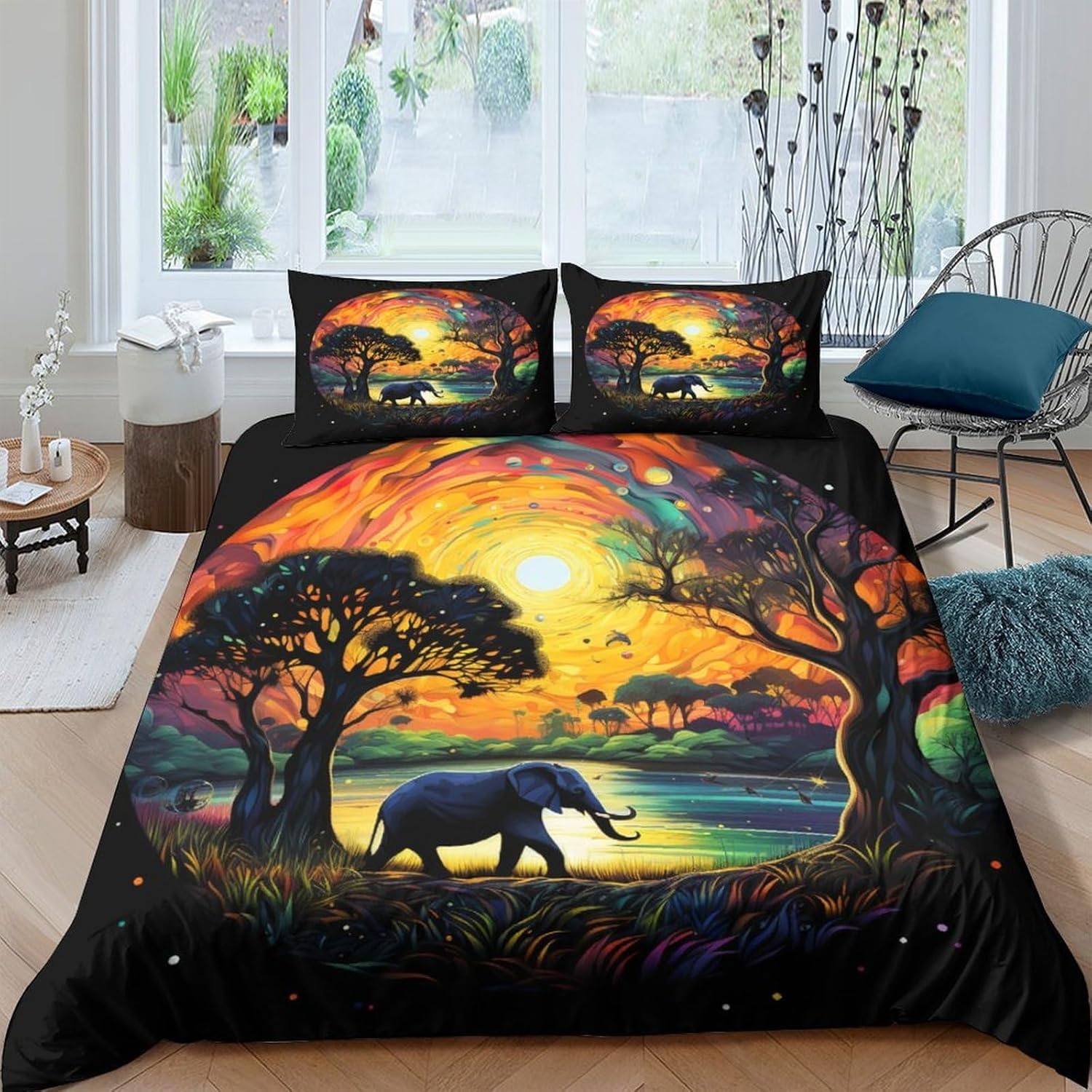 Ensemble de housse de couette éléphant pour en finir avec les draps rêches et froissés