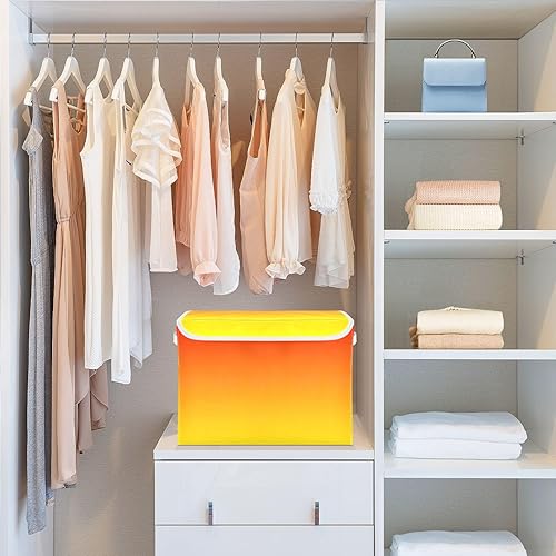 Miniatura 6 de GAIGEO Sunset Gradient - Contenedores de almacenamiento plegables, almacenamiento y organización, cubos de almacenamiento apilables, almacenamiento