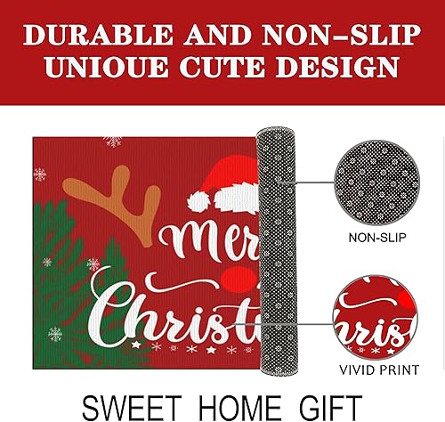 Miniatura 9 de Hello Spring - Tapete decorativo de temporada con diseño de margaritas, parte trasera de goma antideslizante, para interiores y exteriores,