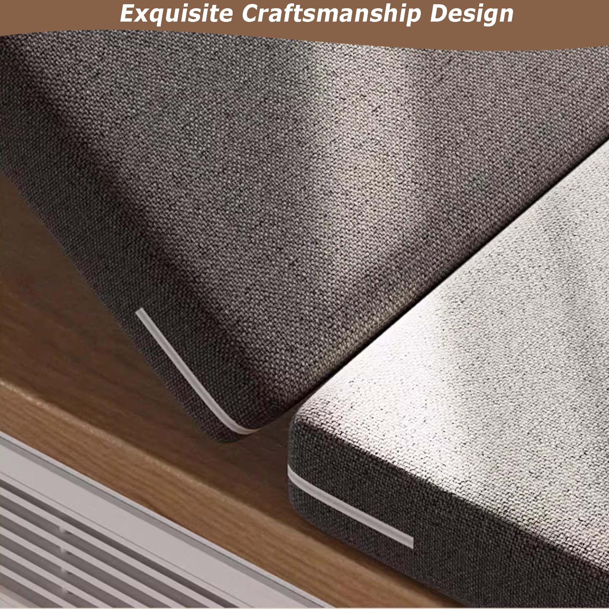 Tapis de sol pliable avec housse amovible pour salon, chambre à coucher, soirée pyjama, tatami pliable avec housse amovible, matelas portable (180 x 60 x 5 cm, marron)