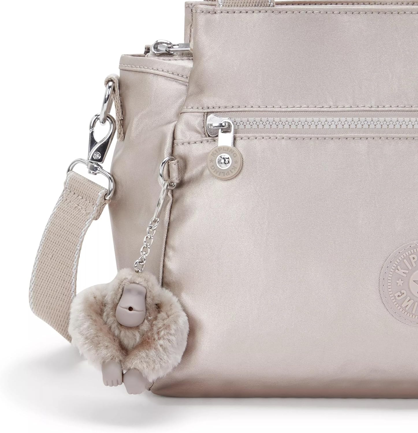 Kipling Women's Elysia Crossbody Bag, Lightweight, Multi-Compartment Magnetic Snap Pockets, Shoulder Bag - Image 6