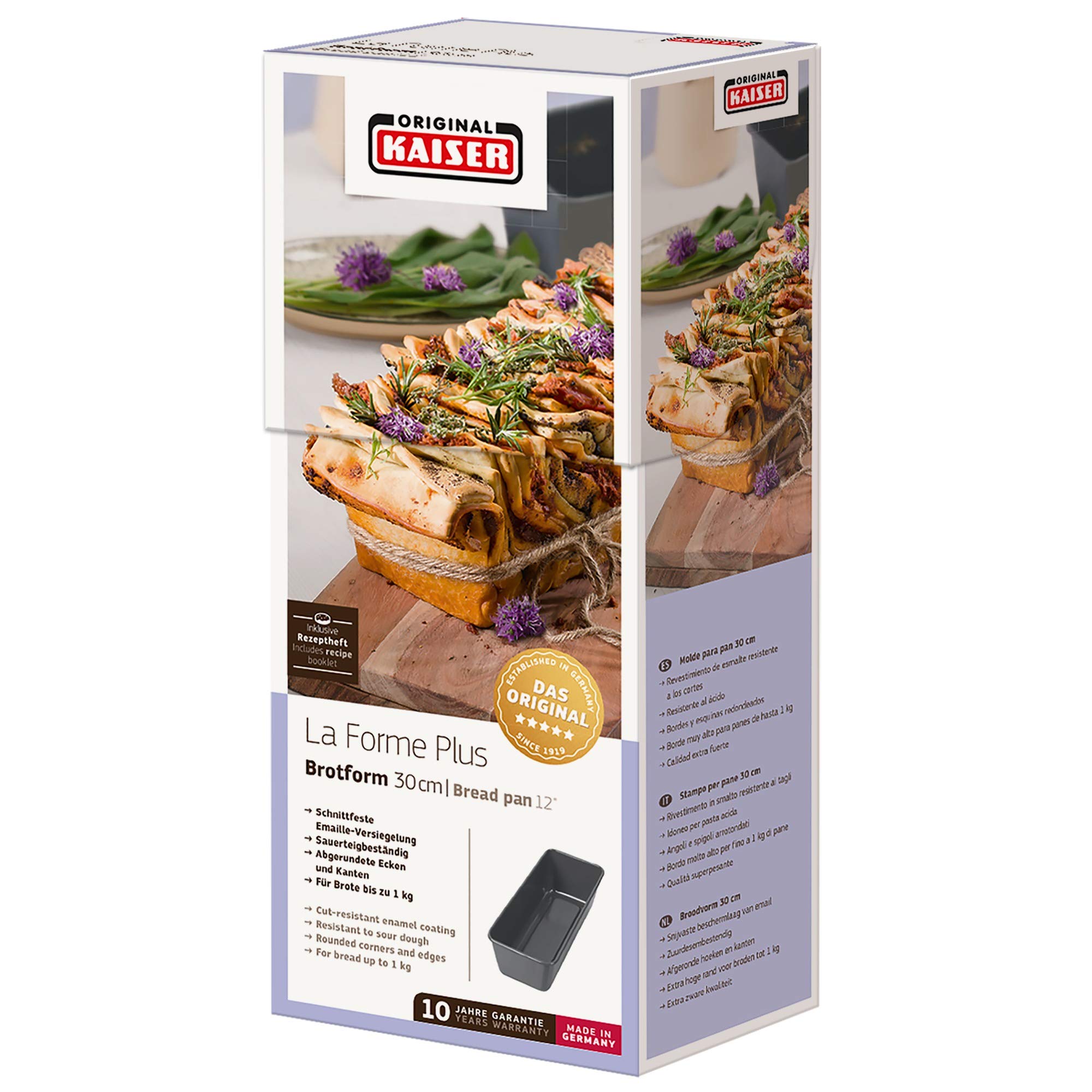 KAISER - 637204 - Moule à Pain ou à Cake - Revêtement anti-adhérant - 30 cm