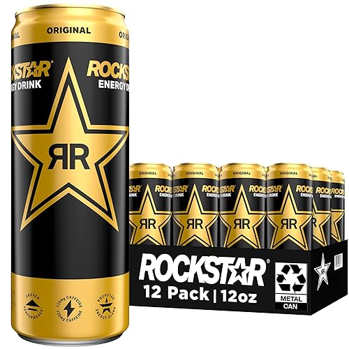 Miniatura 10 de Rockstar - Bebida energizante original latas de 16 onzas paquete de 12 el envase puede variar