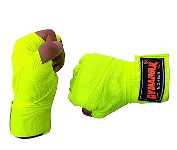 Gymaholic Handwraps, Hand Wraps, Handwraps MMA, Hand Wrap for Boxing, Hand Wraps for Men, Hand Wraps for Gym (Neon, 108)
