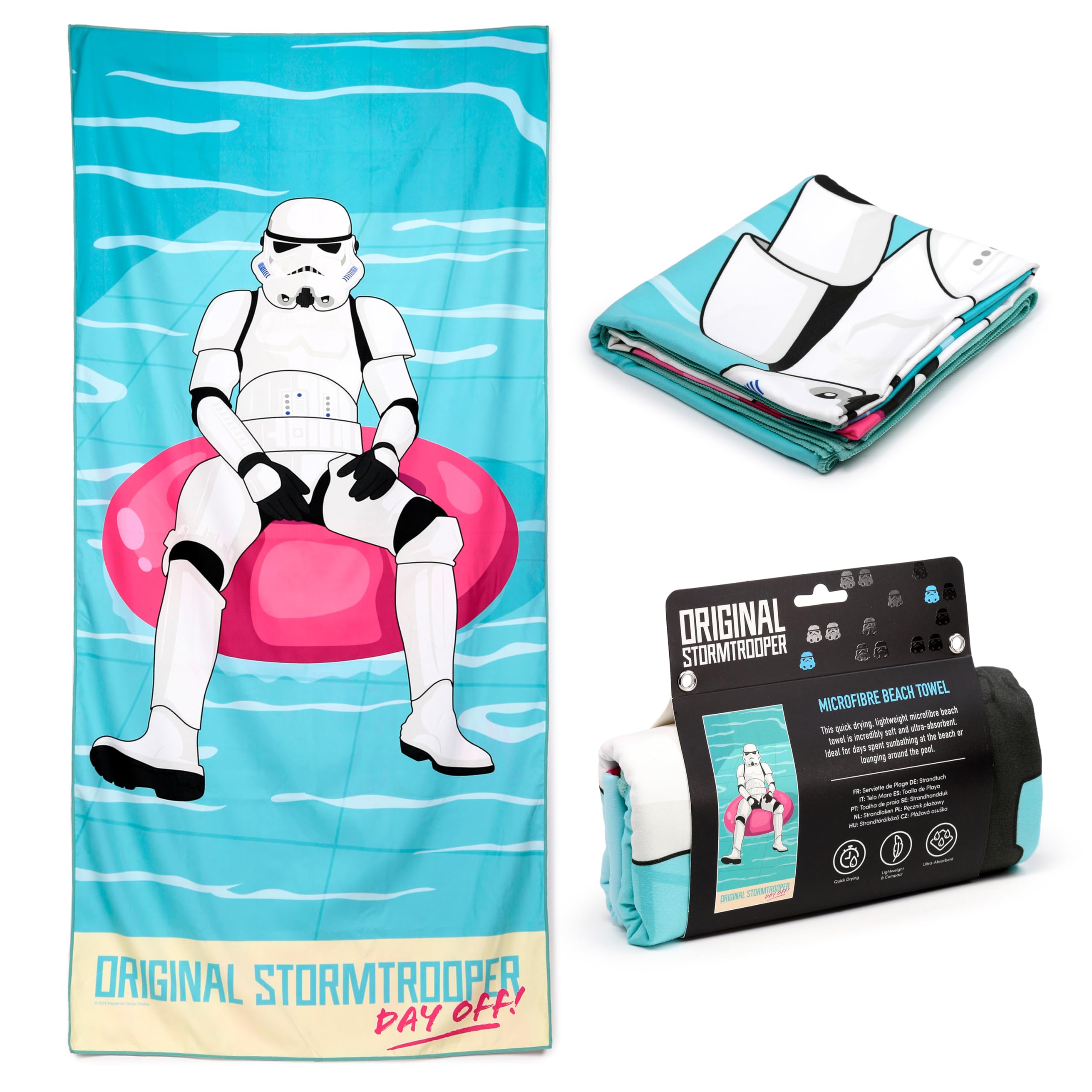 Puckator The Original Stormtrooper Surf Day Off Microfibre Beach Towel
