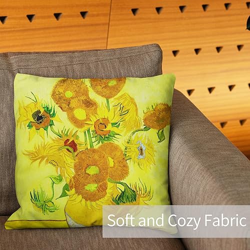 Miniatura 7 de Berkin Arts Alphonse Mucha, fundas de cojín cuadradas decorativas para cojín, diseño de casa de campo, mezcla de poliéster, paquete de 2, 18 x 18