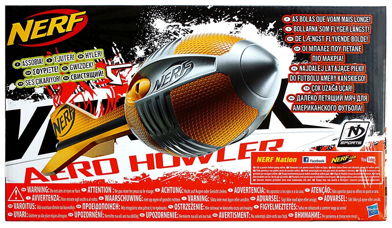 NERF Vortex Mega Heuler Kinder Spielzeug Wurfrakete Football Rocket Luftheuler