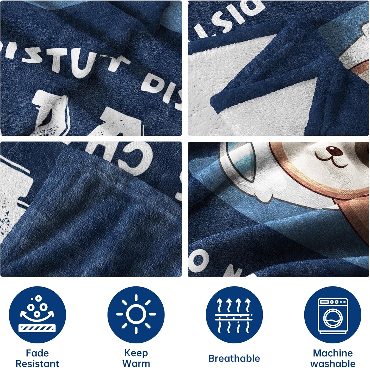 Funny Gifts for Dad, Dad is Charging Sloth Blanket, Dads Birthday Gift from Daughter Son, Dads Gifts for Christmas Fathers Day Christmas, Soft Sloth Throws Blanket for Father 60" x 50" - Image 5