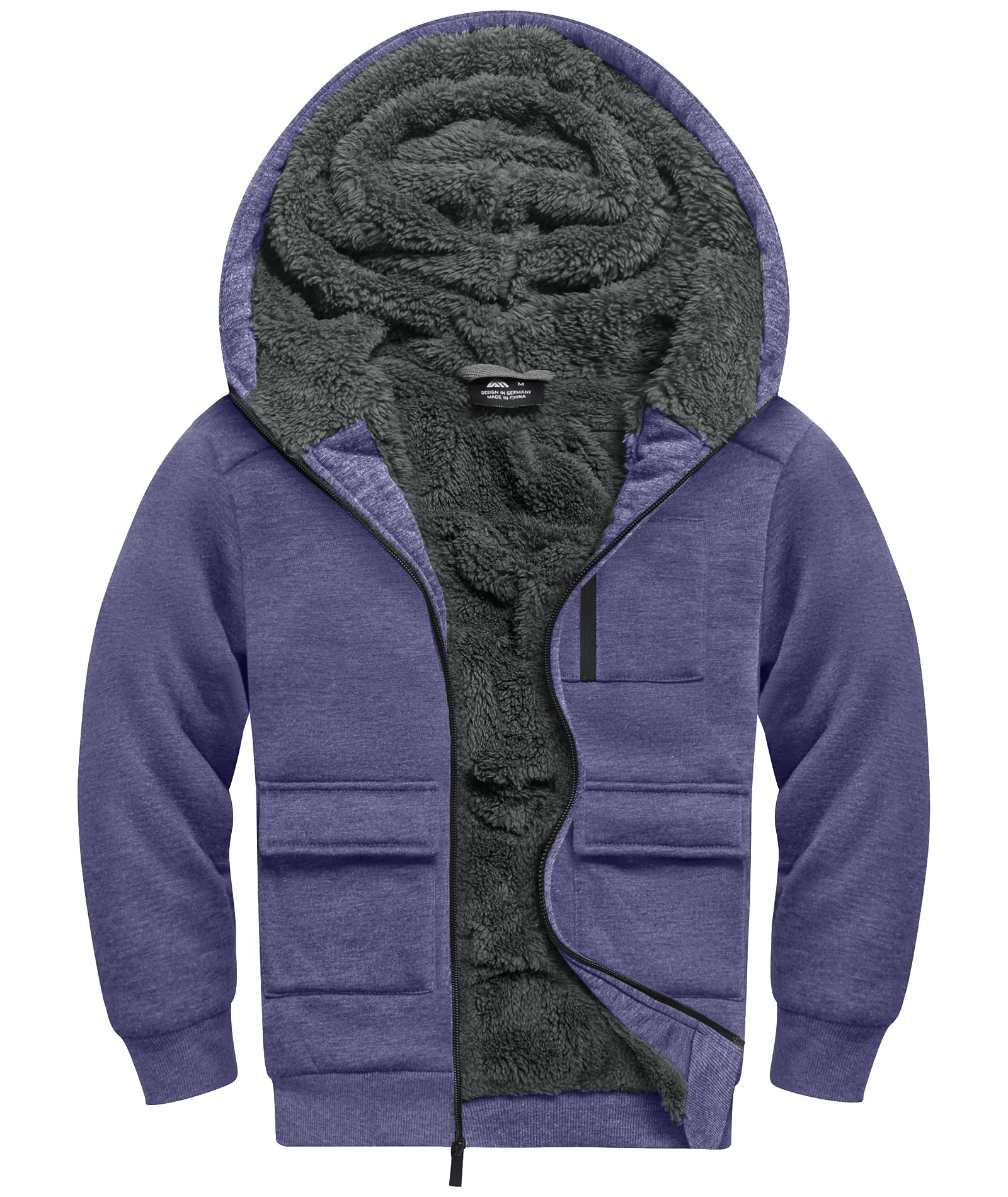 Boys Zip Up Hoodie Kid Hooded Jacket