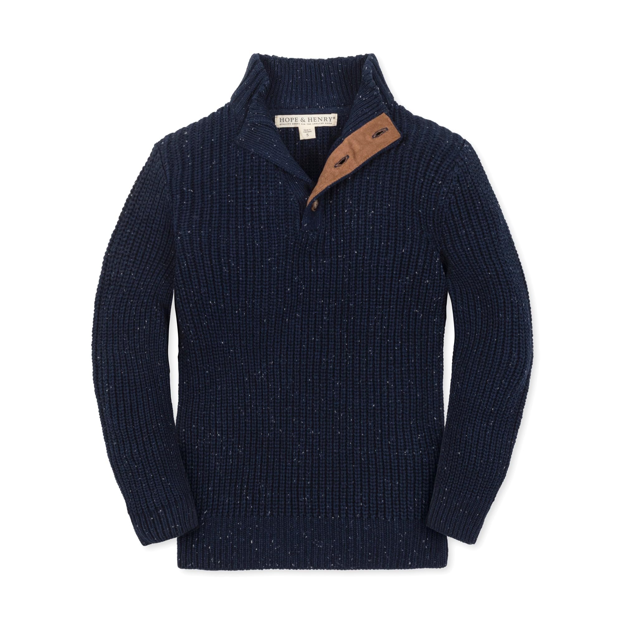 Hope &amp; Henry Girls' Milano Tipped Sweater Dress