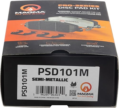 Miniatura 5 de MAGMA Pro-Series PSD101M Pastillas de freno semimetálicas, delanteras