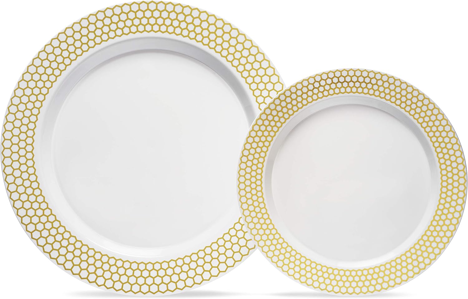 Flаѕh Sаlе 175 Piece Gold Rim Design Dinnerware Set -Heavyweight Tableware - Disposable or Reusable-25 Dinner Plates- 25 Salad Plates or Dessert Plates – 25 Napkins-25 Tumbler Cups-25 Knives -25 Forks-25 Spoons