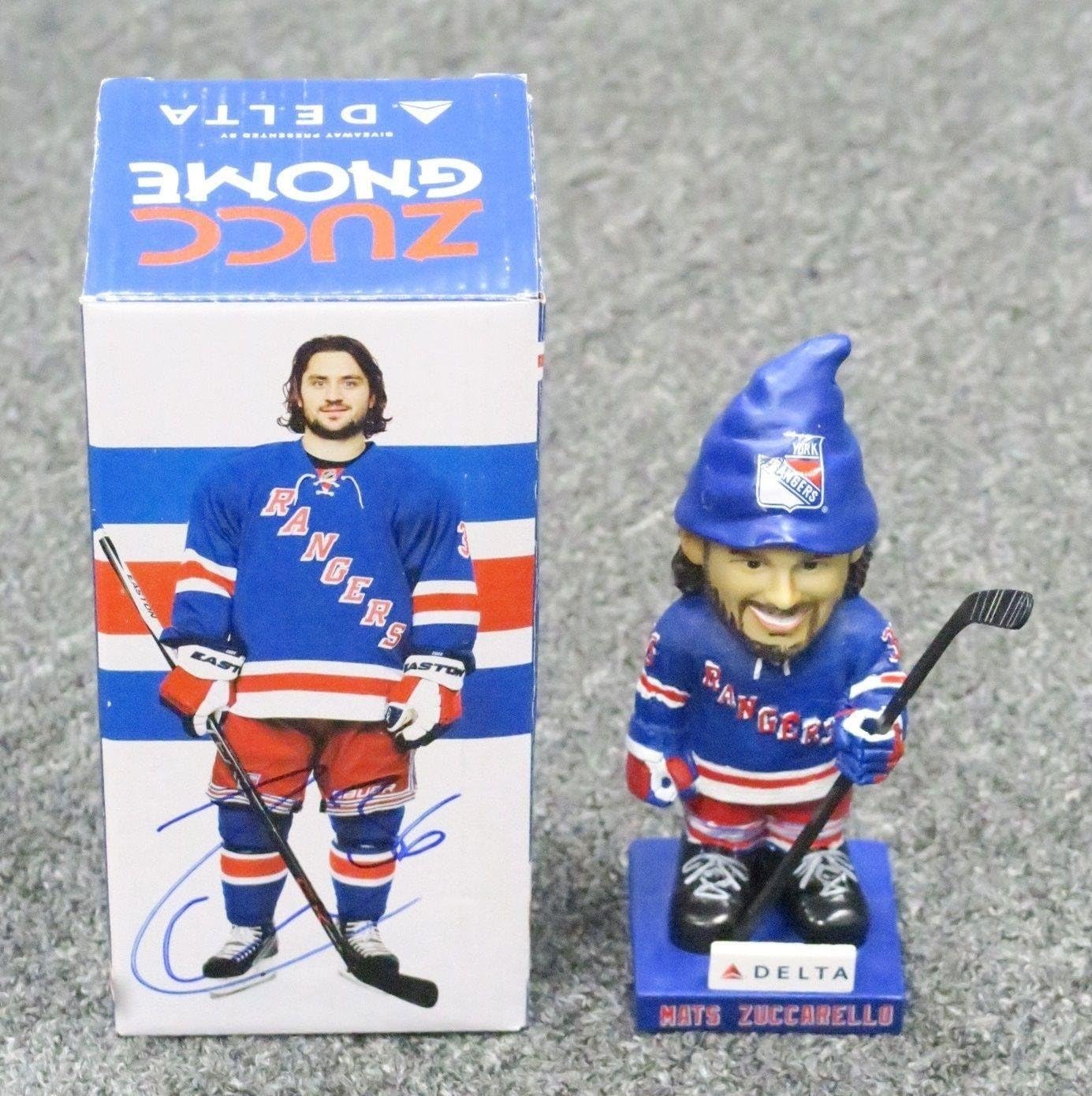 Mats Zuccarello Signed 6" ZUCC GNOME Figurine AUTO Autograph COA NY