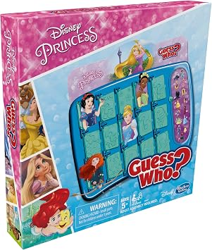 Hasbro Gaming Guess Who? Disney Princess Edition Kids Board Game, Fun Game for Families and Kids Ages 5 and Up, Easter Gifts for Boys and Girls, Preschool Games