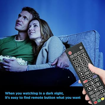Replacement Backlit Remote Control for LG Smart TV, for LG LCD LED HD UHD OLED QNED NanoCell 4K 8K Series TVs (All Buttons Lighting Up)